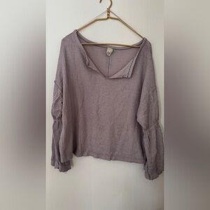 Free people waffle shirt